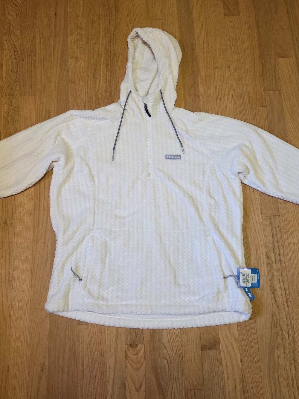 Columbia Womens Cream Half-Zip Hoodie NWT Size XXL